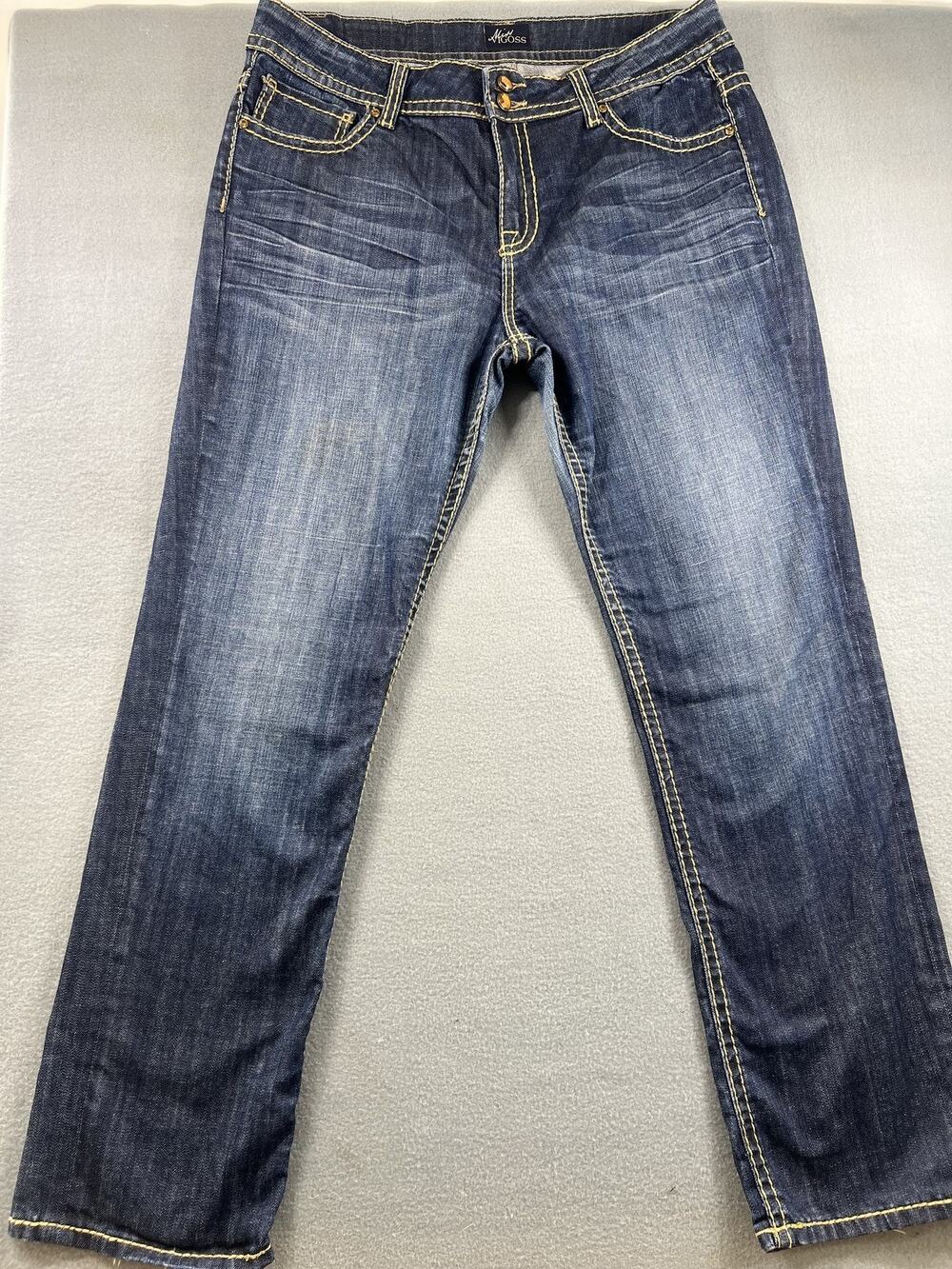 Vigoss Studio Women's Blue Stretch Boot Jeans Size 16 Low Rise
